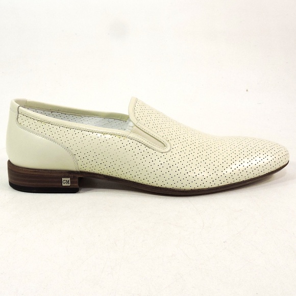 GOODMAN ?? MEN\'S OFF-WHITE SOFT LEATHER COMFORT SUMMER LOAFERS main image 4